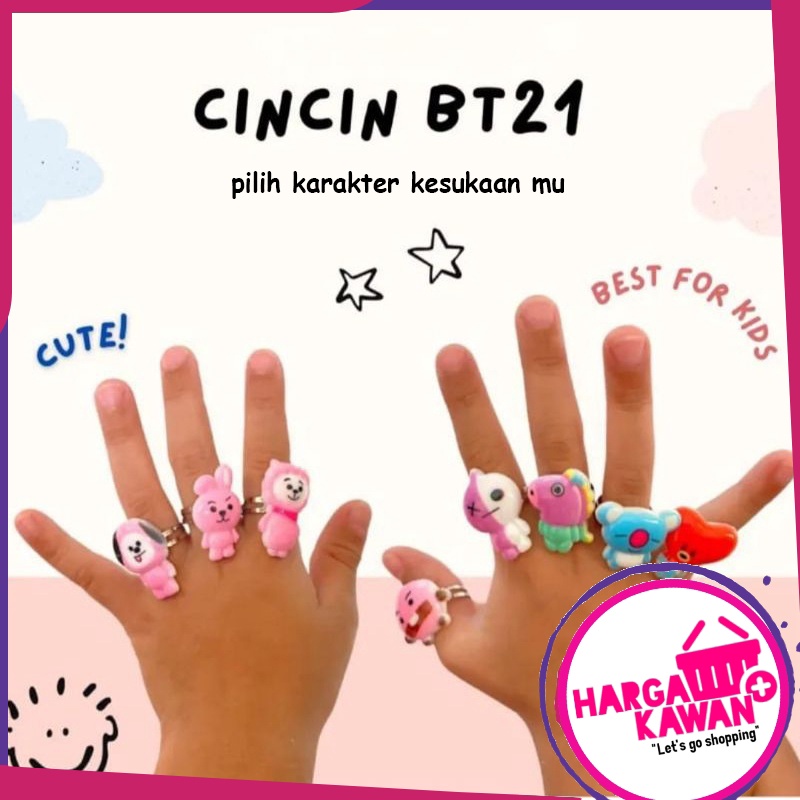 Cincin anak Bts Pilih karakter kesukaan mu hargakawan