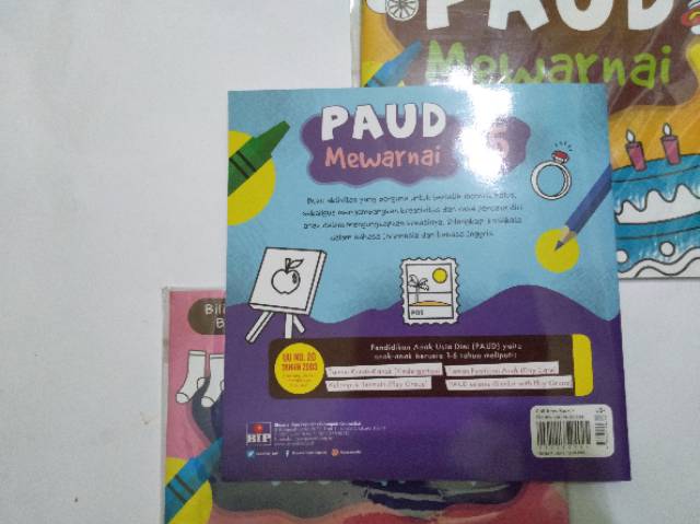 Buku Mewarnai PAUD seri 1 4 6 9 10 (Bilingual  Book)