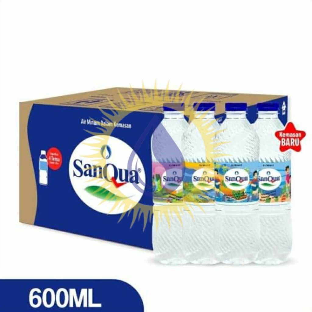 

SanQua Air Mineral 600 ml Dus (24 Botol)