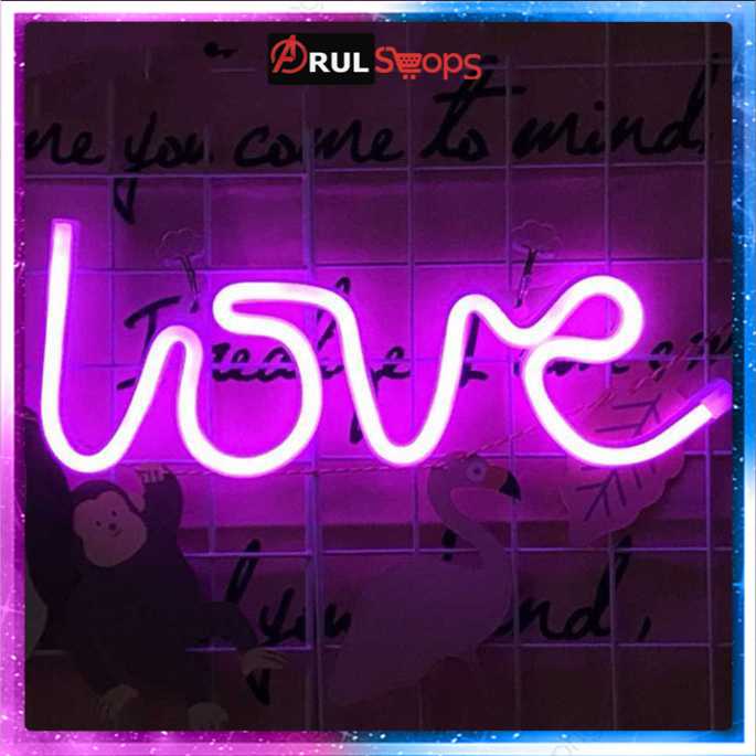 KEY-WIN Lampu Dekorasi LED Neon Light Model LOVE - M04