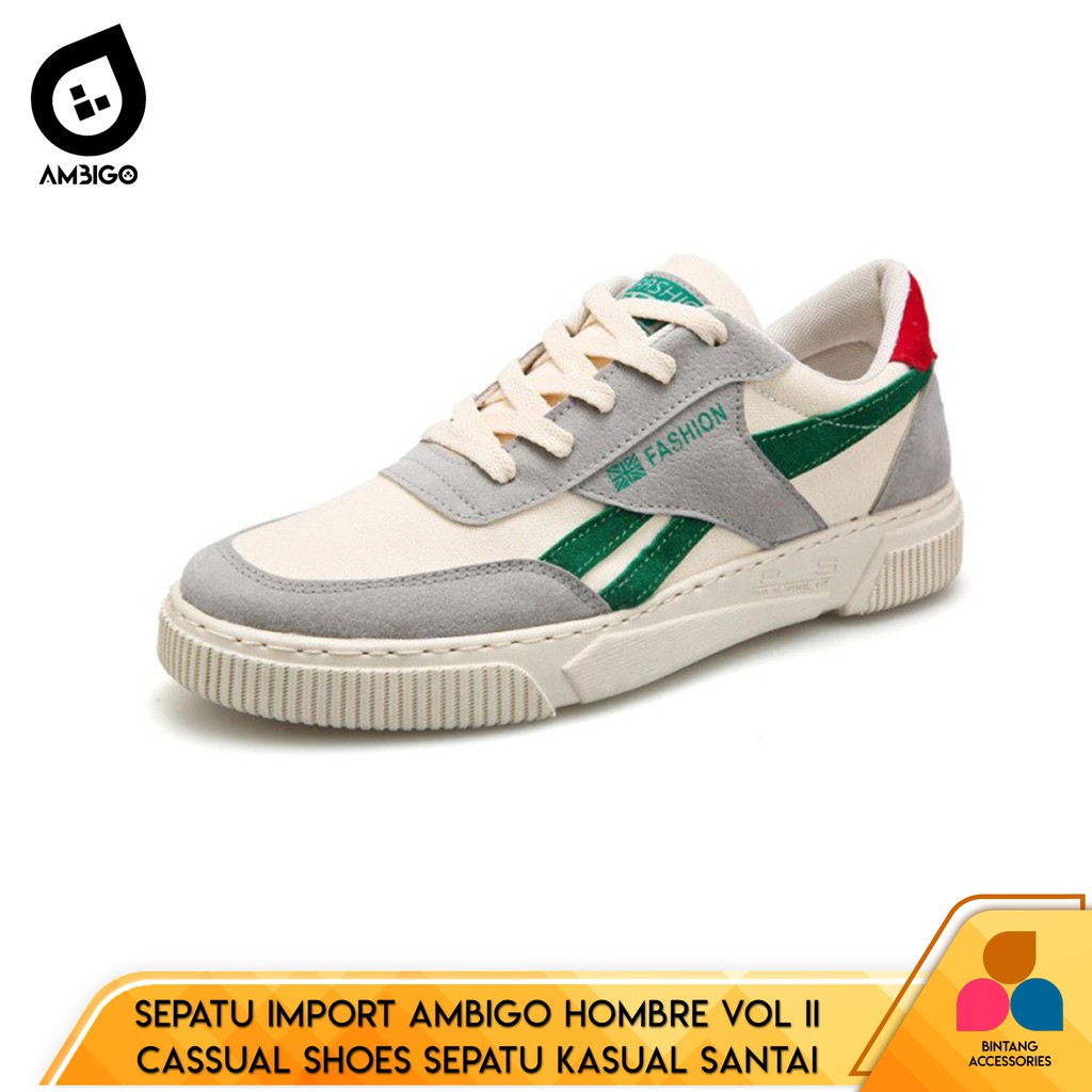 Sepatu Sneaker Pria Import Ambigo WARM ZONE CAD-55 Cassual Shoes Sepatu Kasual Santai