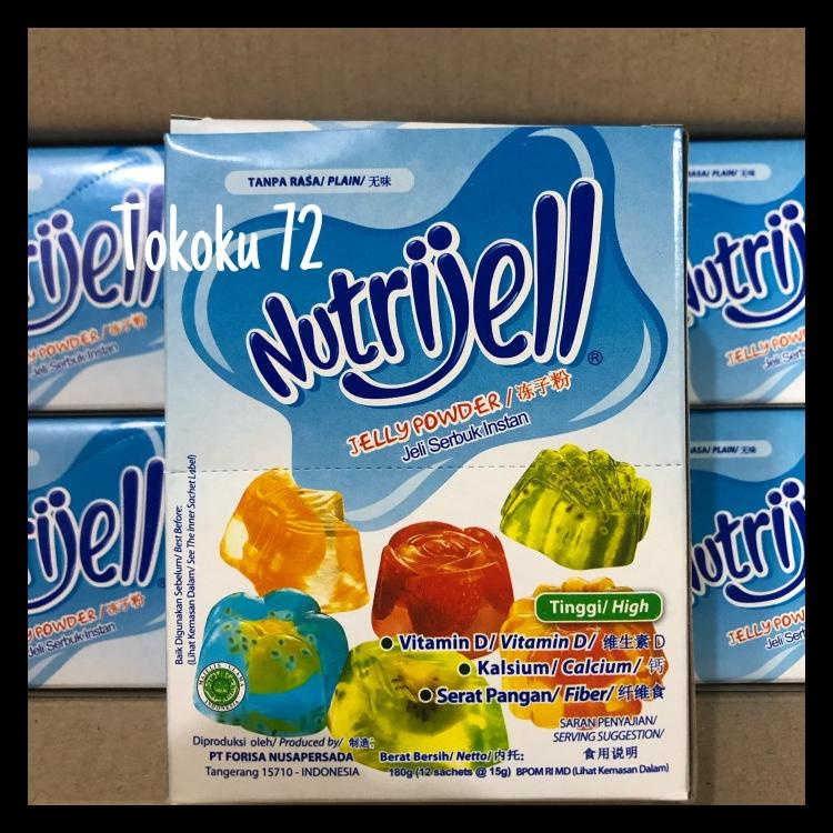 

Nutrijell Jelly Plain 15 Gr Per Box Isi 12 Pcs