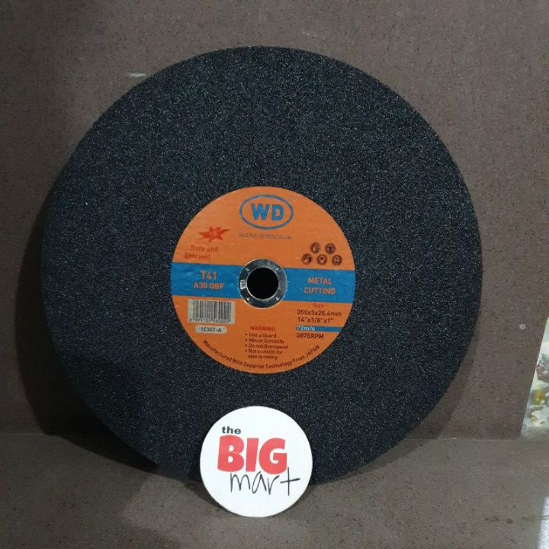 wd batu potong metal cutting 14 inch 355 x 3 x 25.4mm