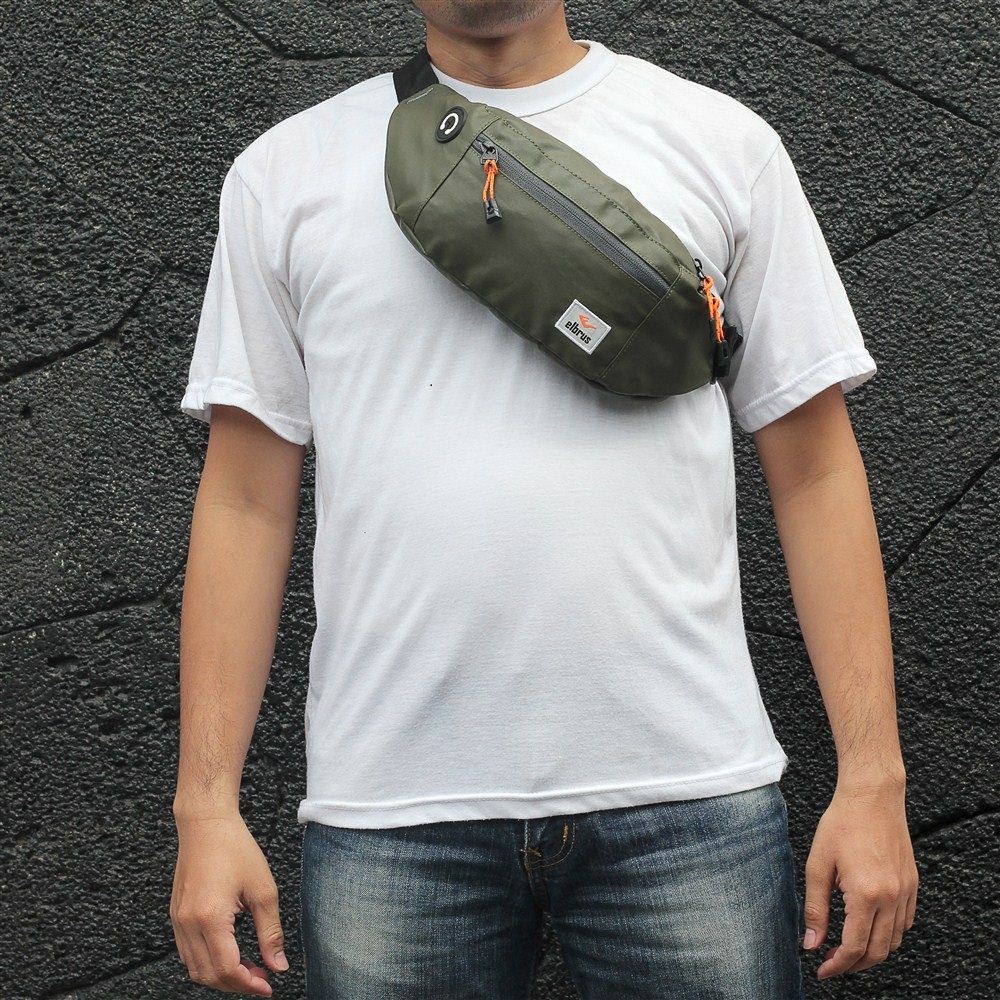 Tas Selempang Pria Anti Air Waterproof Kecil Waistbag Distro Keren