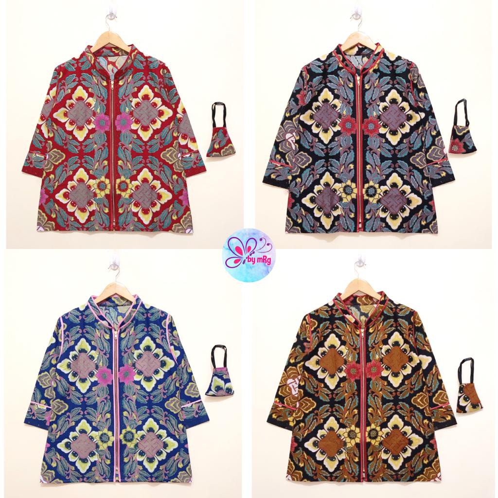 Blus SUKMA batik kerja wanita modern/atasan batik wanita modern kerja/ Blouse batik atasan batik