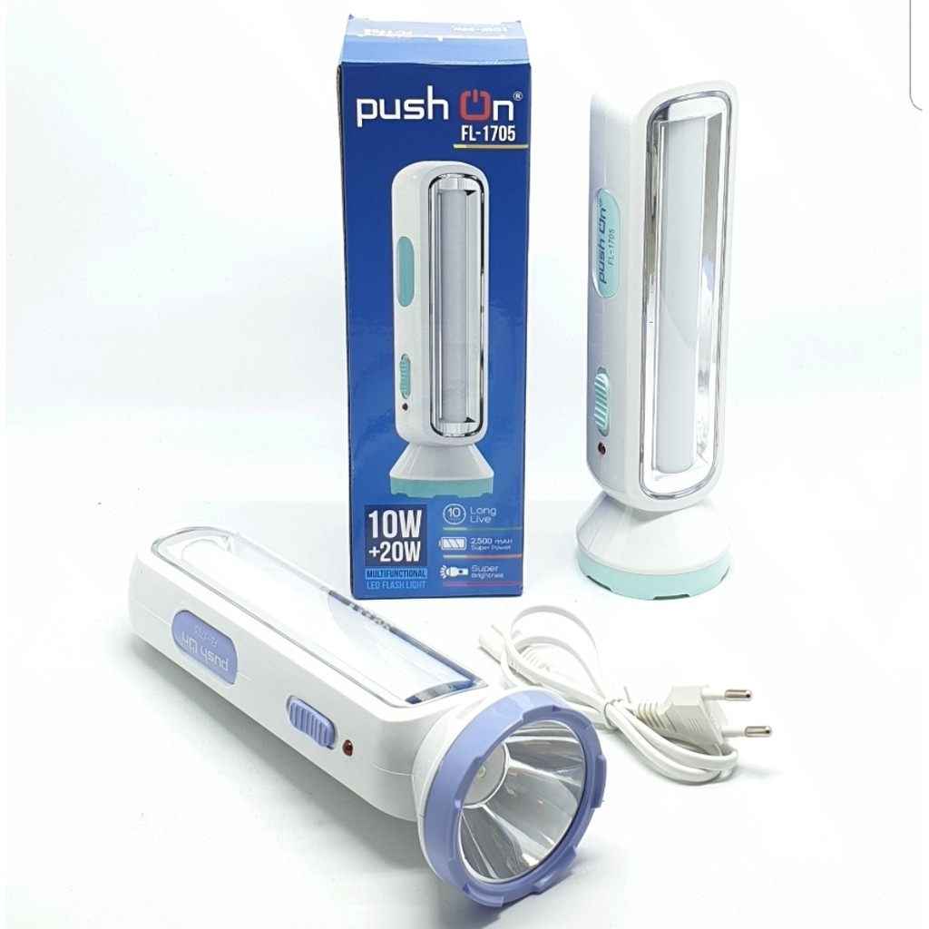 Push On FL-1705 Senter 10w + Emergency 20w