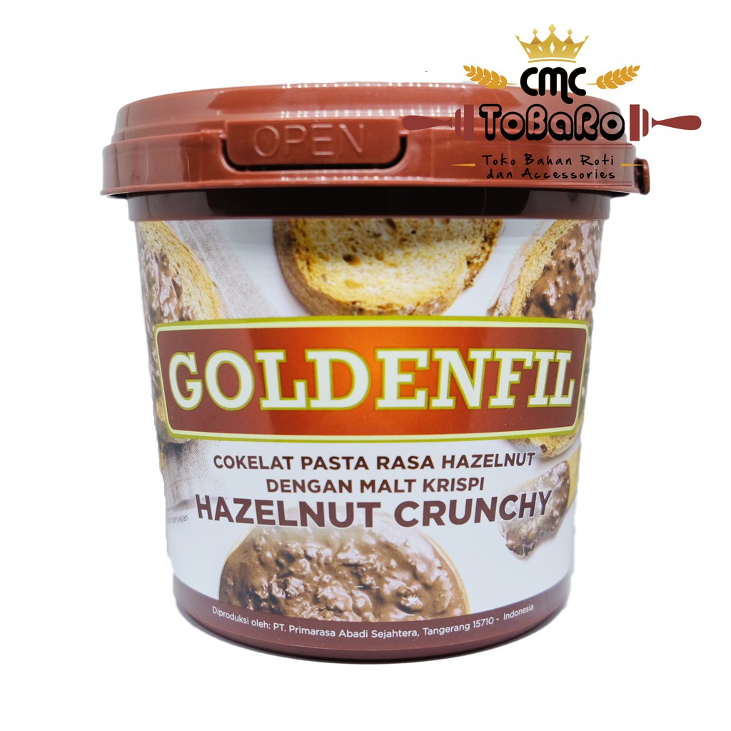 

Selai Coklat Hazelnut Crunchy Goldenfil 1 Kg