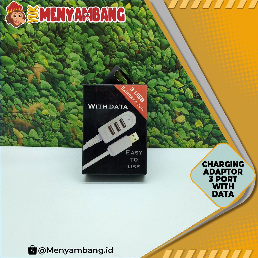 40781 | TC-Adaptor 3 Port | Travel Charger Adaptor 3 Port with Data