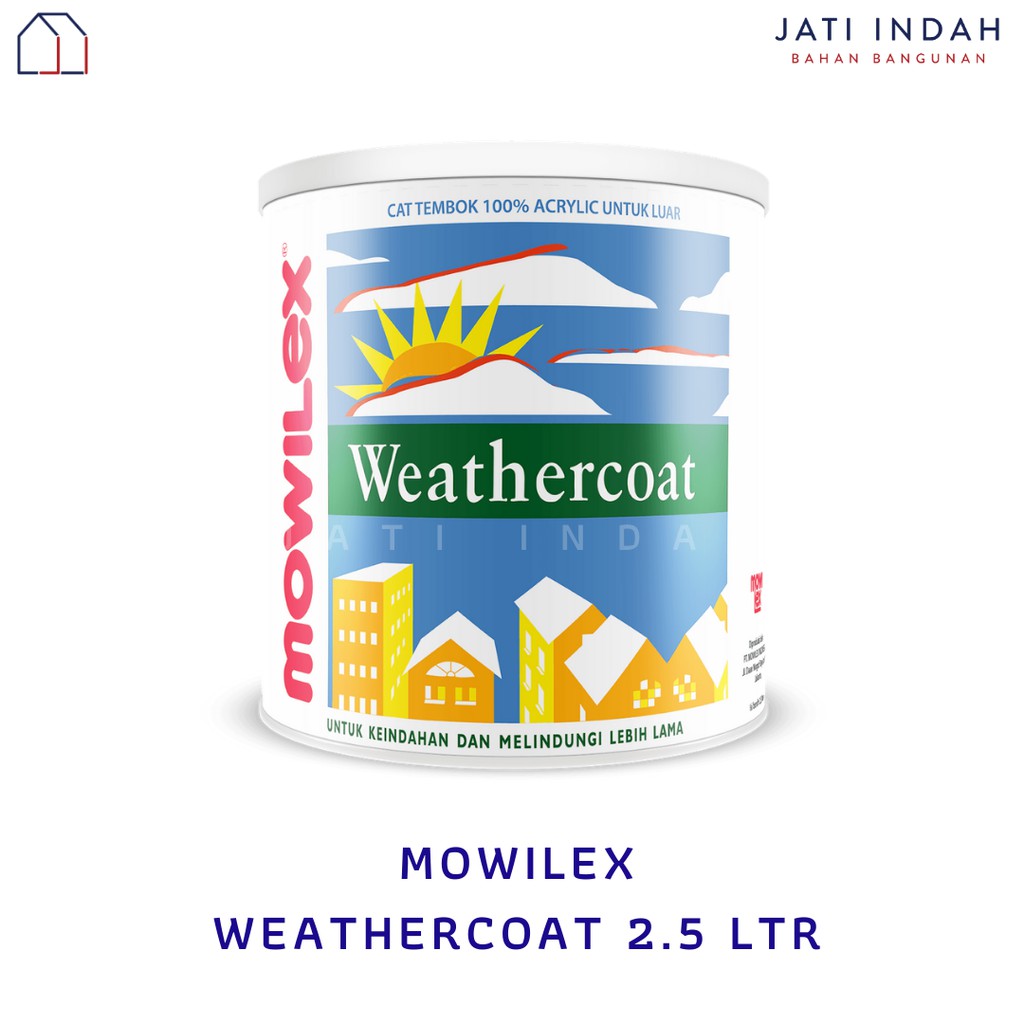 Mowilex Weathercoat Cat Tembok Exterior 2.5 Liter Dinding Luar