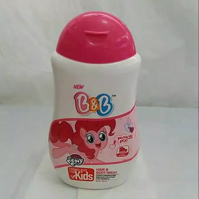 B&amp;B Kids Hair &amp; Body Wash ( My Little Pony ) 280ml Botol