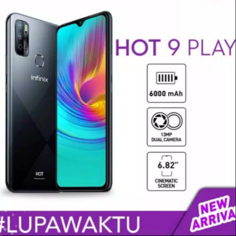 Infinix Hot 9 Play 3/64 GB 4/64 GB Hot 9 4/128 GB Garansi