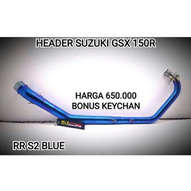 Header Leheran Knalpot Racing SJ88 RR S2 Bluemoon