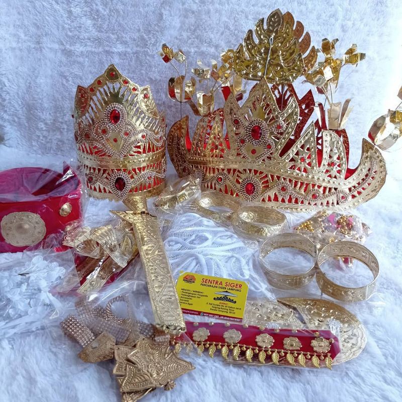1 SET Siger Lampung Pepadun + Accessories JUMBO Lengkap