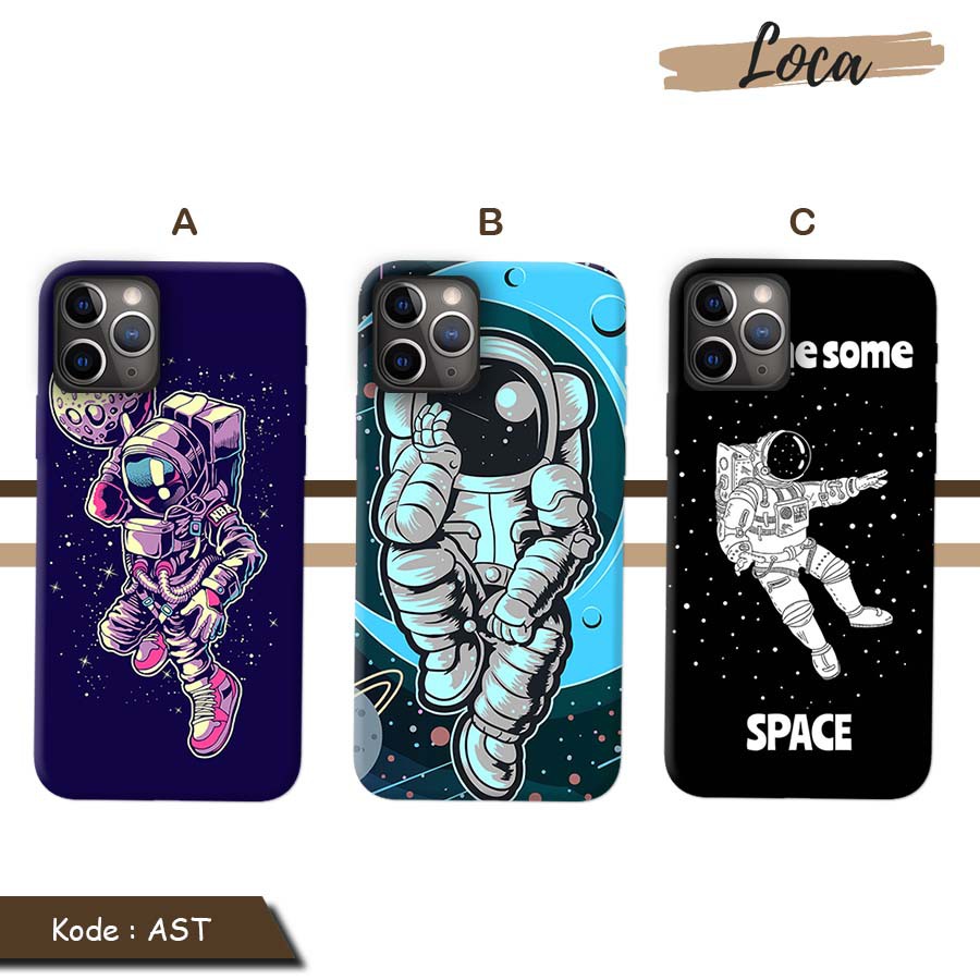 Case Astronaut Galaxy Space Case HP Iphone Samsung Oppo Vivo Xiaomi Redmi Asus
