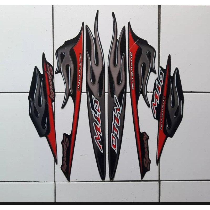 striping list Mio sporty api 2006 hitam
