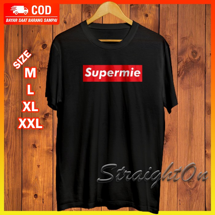 BAJU KAOS T SHIRT DISTRO KEREN PRIA LOGO SUPERMI ORIGINAL PREMIUM BRANDED KAOS OVERSIZE PRIA WANITA