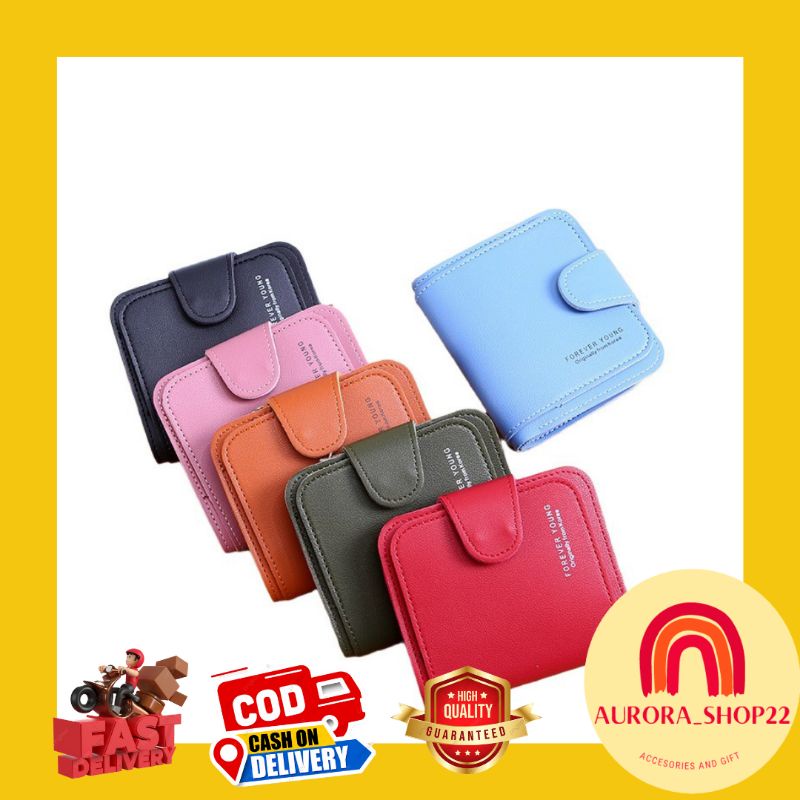 [COD] DOMPET LIPAT PENDEK WANITA IMPORT DENGAN SLOT KARTU DAN KOIN DOMPET LIPAT WANITA IMPORT