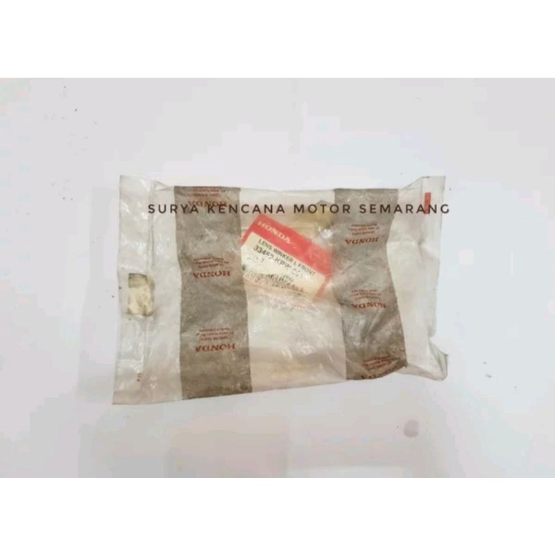 Mika kaca lampu sen depan kiri Honda Kirana AHM asli original