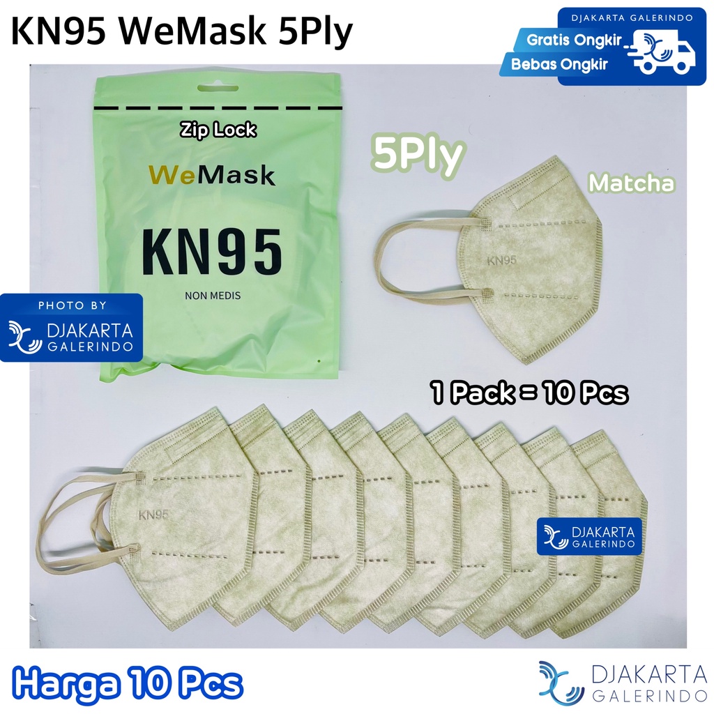 Masker KN95 5Ply &amp; 6Ply WeMask Original isi 10 Pcs