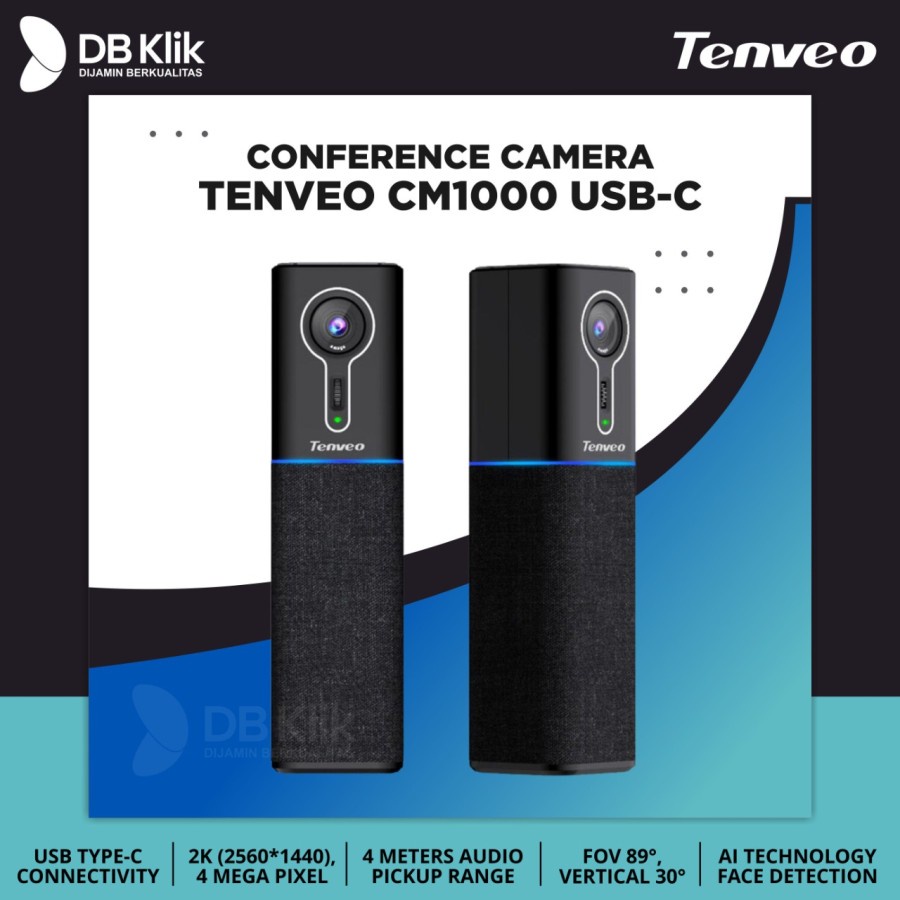 Conference Camera TENVEO CM1000 USB-C 2K 4MP-TEVO CM1000 AI Technology