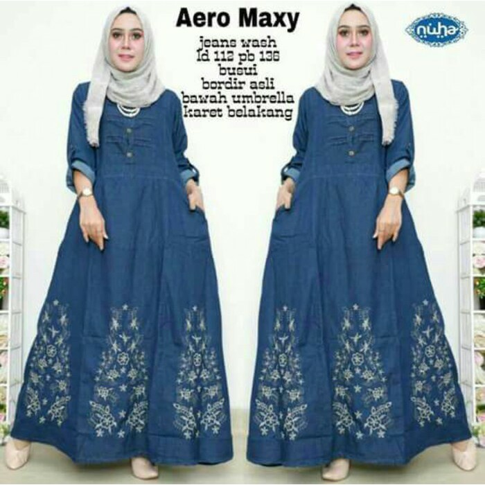 AERO MAXY GAMIS BORDIR LISTINA JEANS HQ