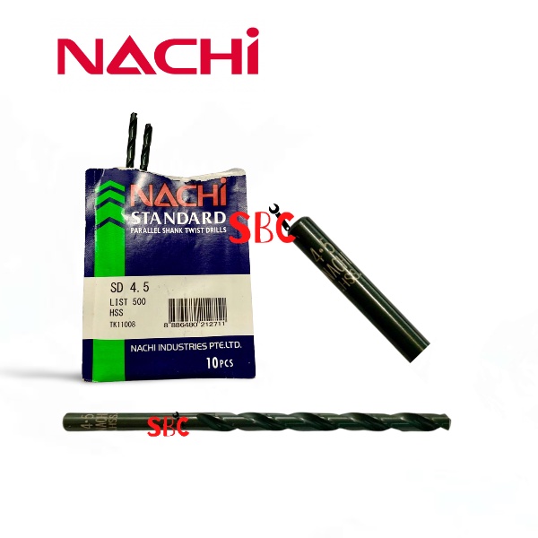 NACHI Mata Bor Besi Kayu HSS 4.5 MM ORI ASLI