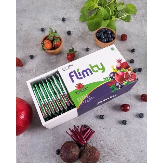 (Free Ongkir) Flimty Bandung 1 Box Rasa Raspberry isi 16 Sachet FlimtyBandung Original Flimty COD Ba