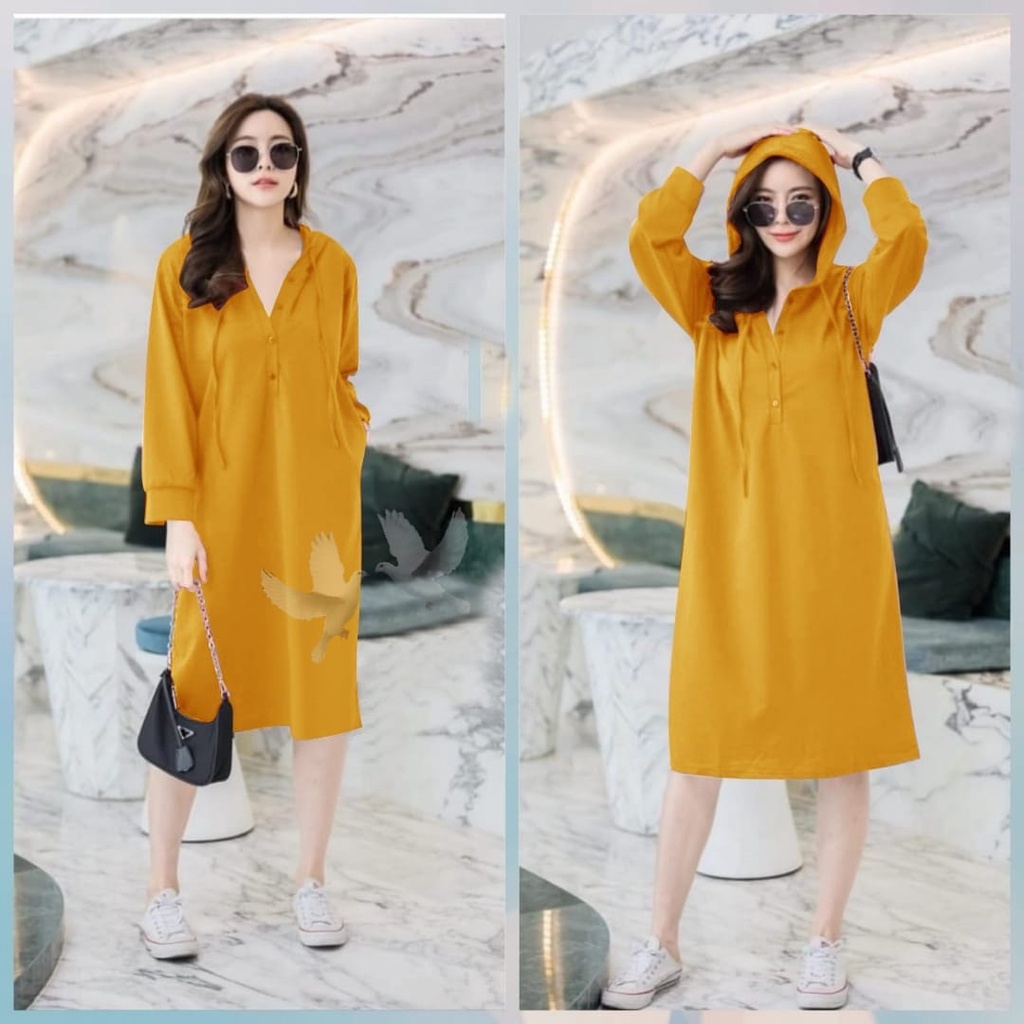 Toply shop Dres hoodie wilona jumbo