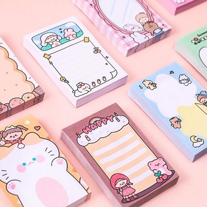 

HI406 Sticky Notes Girly Life Biscuit Cake Lucu