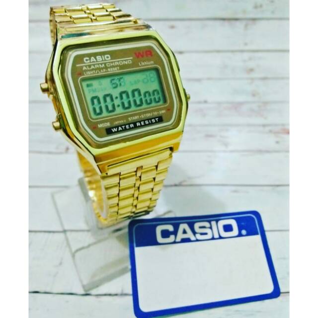 PALING MURAHH JAM TANGAN WANITA CASIO DIGITAL FULL GOLD