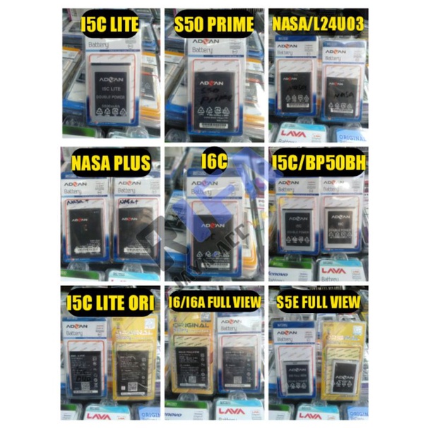BT BATERAI BATTERY BATREI BATRE ADVAN I5C LITE , I5C LITE ORI HITAM , I5C BP 50BH , S6 FULL VIEW  S5