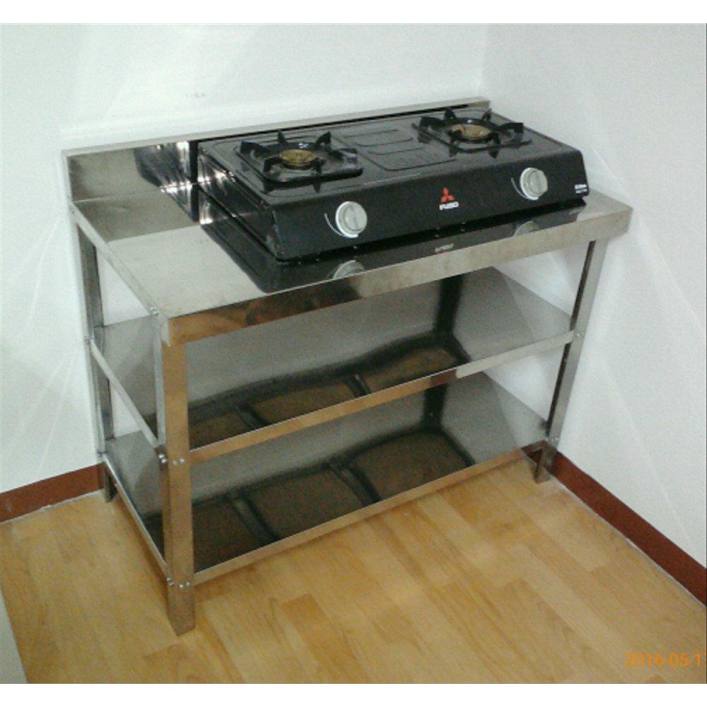  Meja  stainless dapur  meja  kompor knockdown Shopee Indonesia