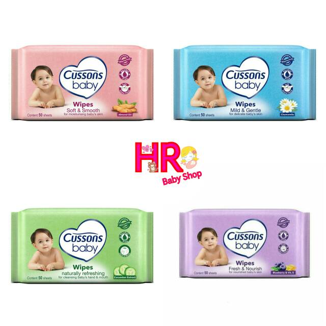Tissue basah bayi isi 50 / Tissue basah Cussons