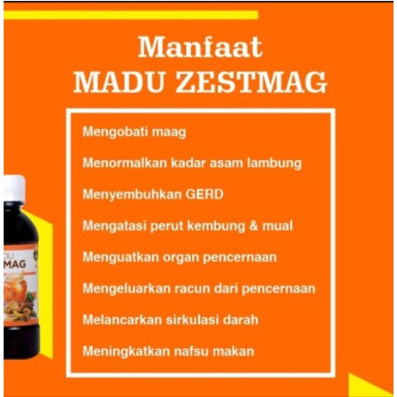 MADU ZESTMAG Atasi Sakit Maag Gerd Asam Lambung Mual Kembung