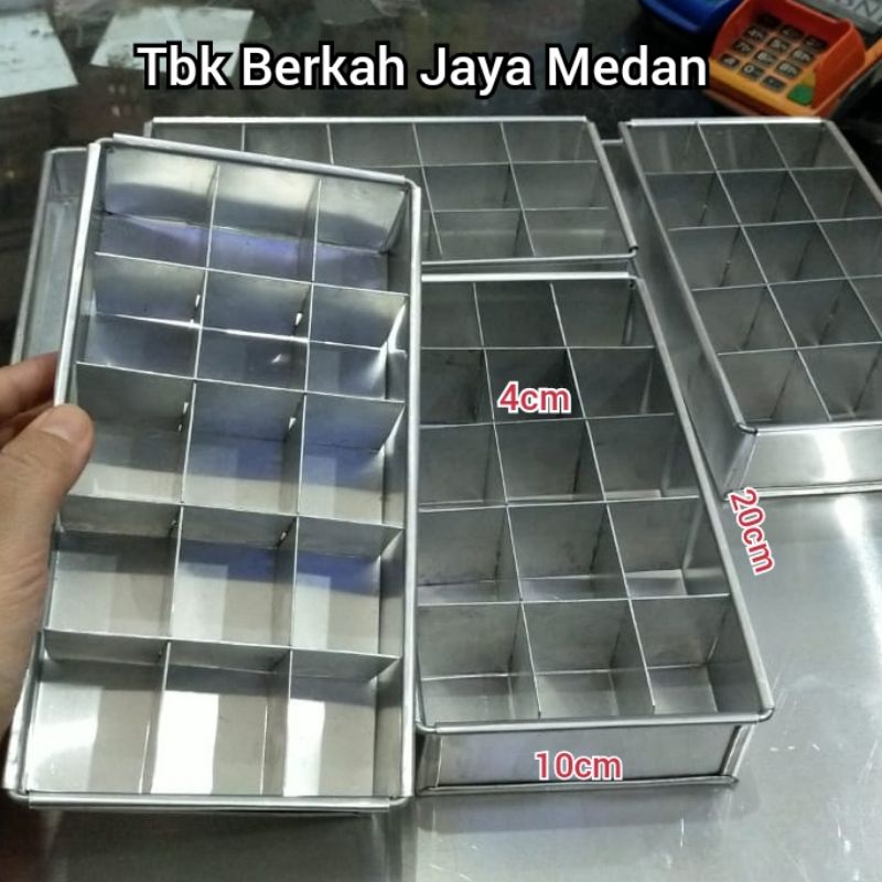 10*20cm Loyang Brownies Sekat/Loyang sekat/Loyang Kue/Loyang Kotak Kotak