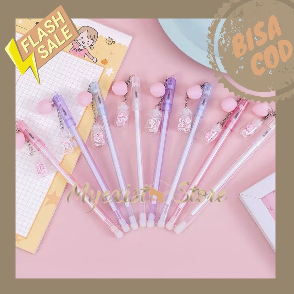 

Pulpen gantungan peach PEN BOTOL PEACH GEL PENA PULPEN KARAKTER GANTUNGAN BOTOL BOBA LUCU IVN434 BST