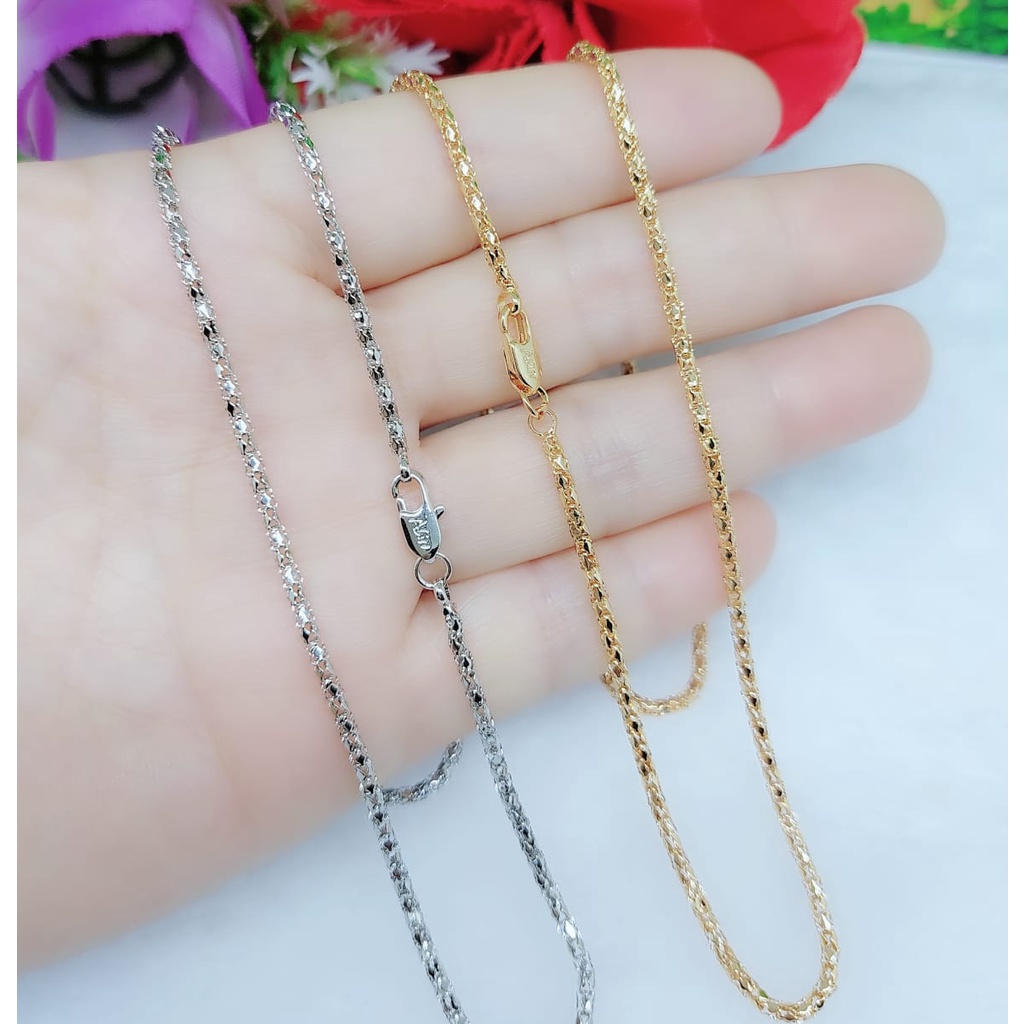 Kalung  Lapis Emas Perhiasan Fashion (PANJANG45CM)