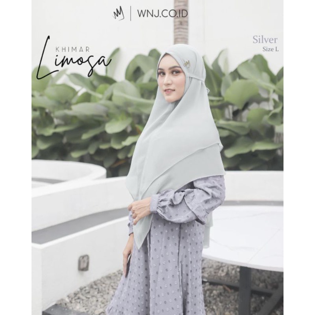 Khimar 2 Layer Limosa Jilbab Hijab Instan Premium Ori By WNJ