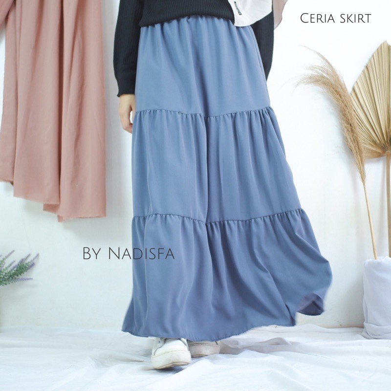 CERIA SKIRT UMPAK POLOS