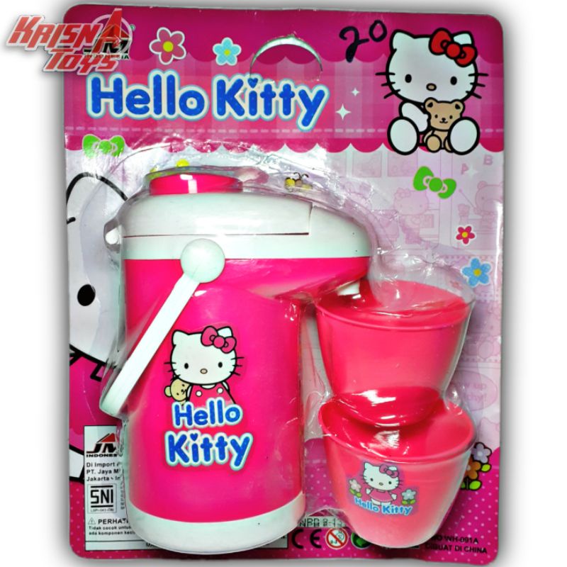 MAINAN ANAK TERMOS DISPENSER HELLO KITTY/TERMOS MAINAN/KITCHEN SET