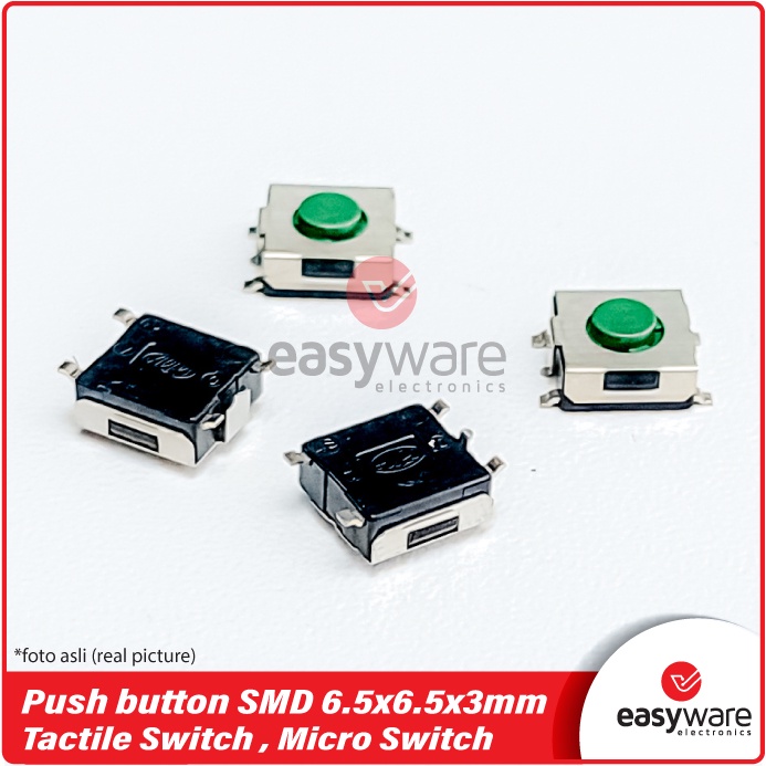 Push Button 6.5x6.5x3mm SMD SMT 4pin Tactile Momentary Micro Switch