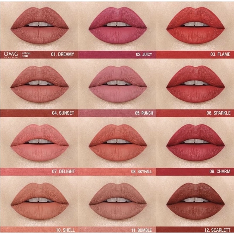 OMG Oh My Glam Matte Kiss Lip Cream / Lipstik OMG Oh My Glam