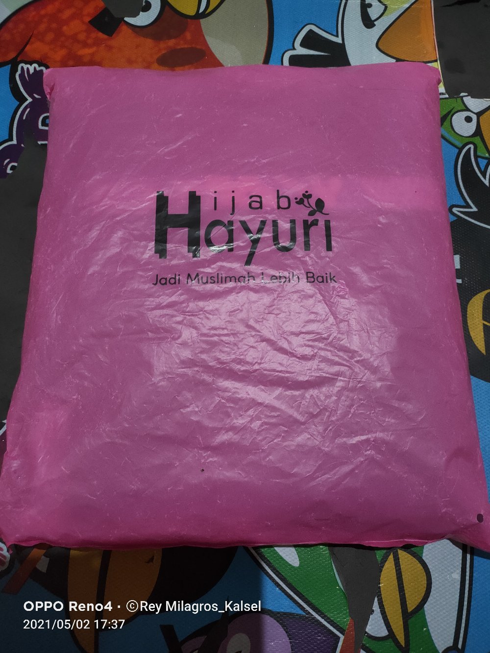 Gamis Set Fathima / Gamis Batik Kombinasi Polos / Gamis Set Hijab Segi Empat