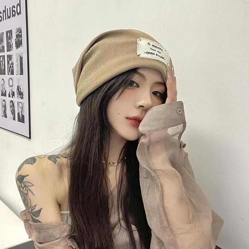 Topi beanie Rajut Panjang Gaya Korea Kasual Untuk Wanita