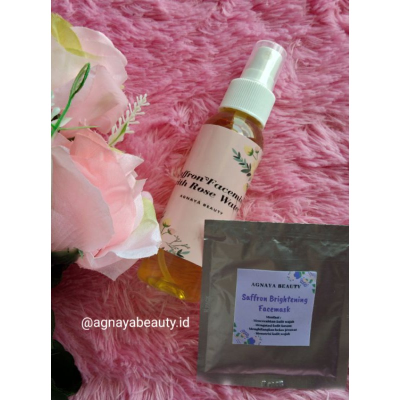 Saffron Facemist Rose Water - GRATIS MASKER SAFFRON / Saffron Rose Water