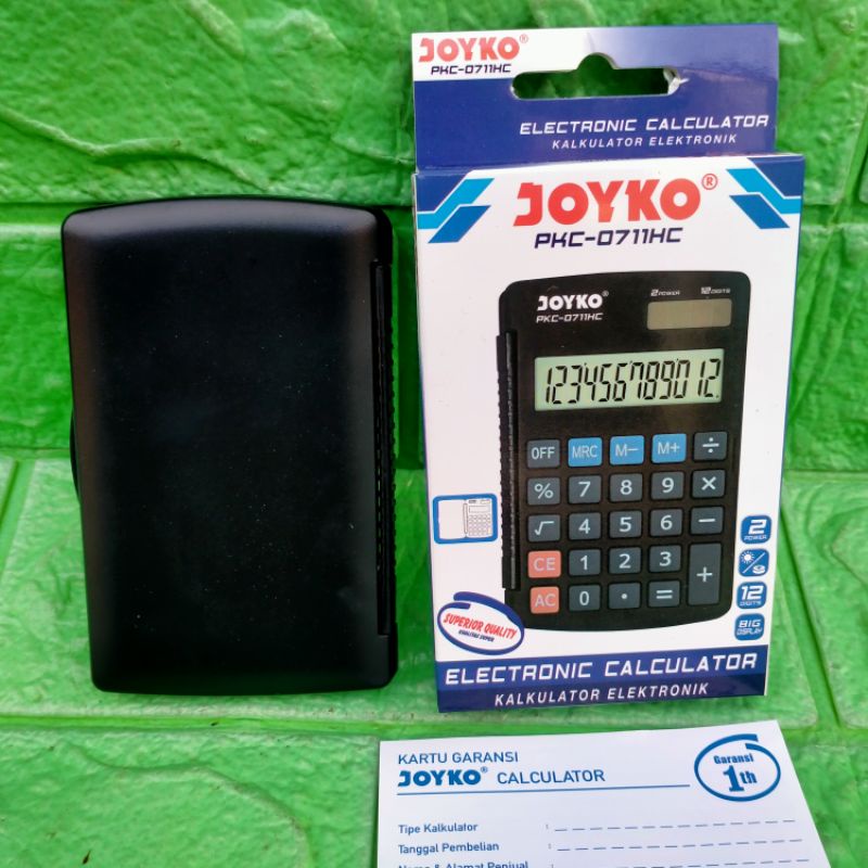 

Kalkulator Elektronik JOYKO PKC 0711HC Calculator Saku Lipat Design Baru