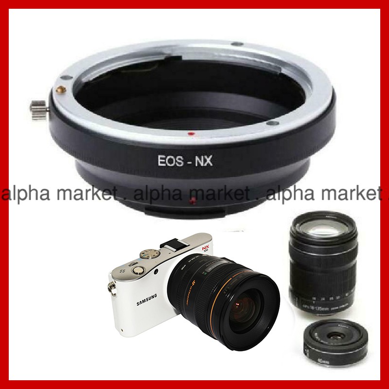 Adapter Lensa Lens Canon EOS-NX EOS EF to NX Mount Samsung NX10 NX5 NX100 NX11 NX200 NX20 NX210 NX10
