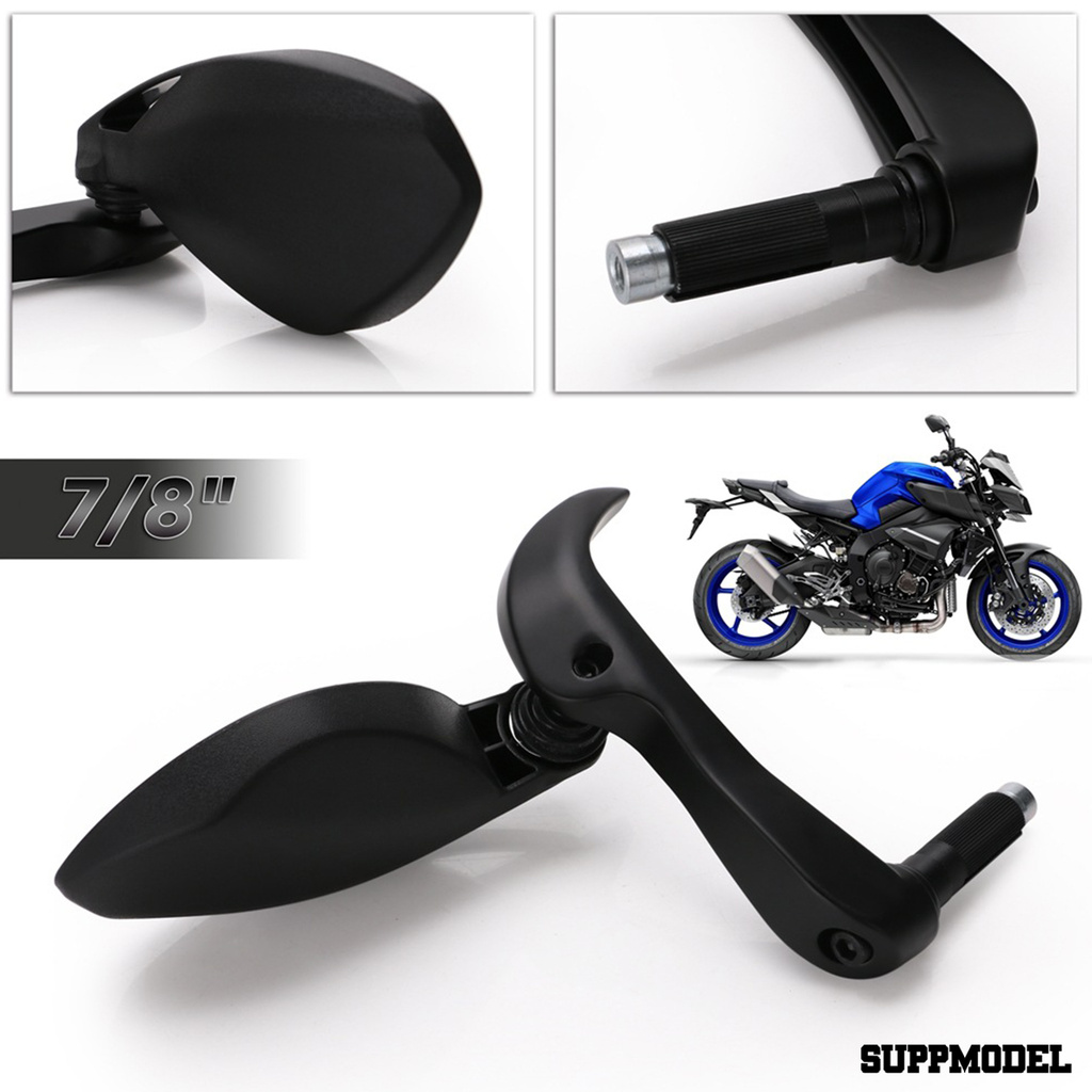 SPM Side Mirror Easy Installation Compact 22mm Motorcycle Rear View Mirror for Yamaha MT07 R3 R25