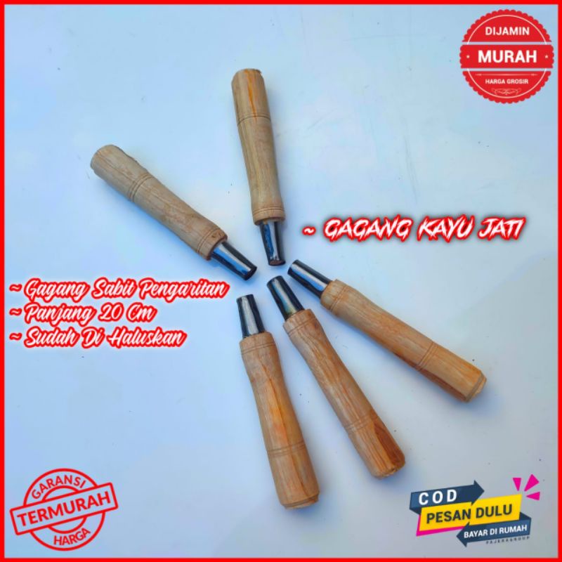 Tersedia gagang pengaritan - gagang pengaritan sawah - gagang kayu jati asli