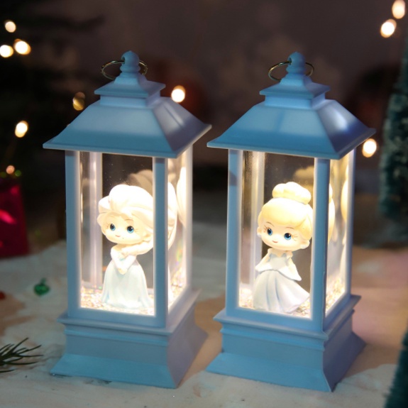 [ORGM] Pajangan Dekorasi Lampu Model Lentera Motif Xmas Natal Princess dan Unicorn